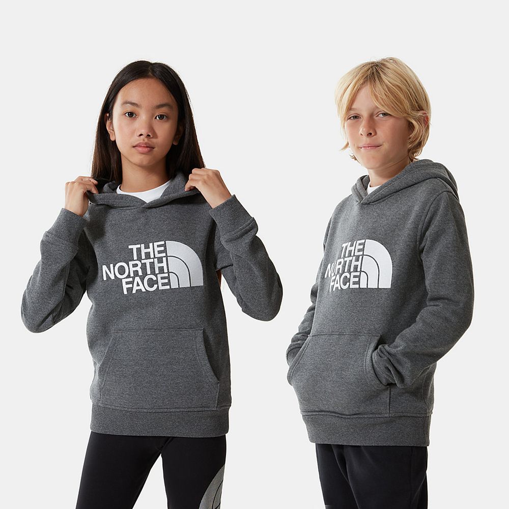 The North Face Hoodie Youth Australia - The North Face Drew Peak Grey (GQM-486293)